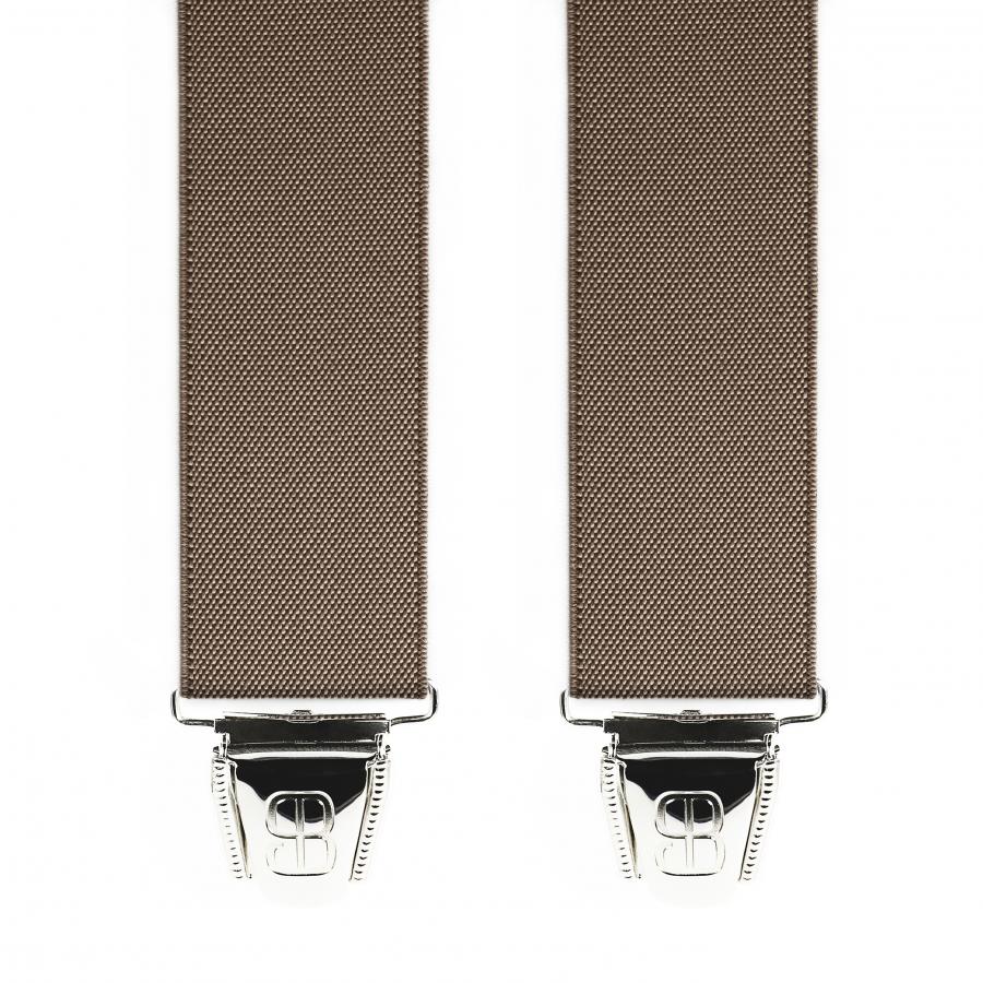Bretelles BICLIP - Uni 35mm - 120cm - Tabac