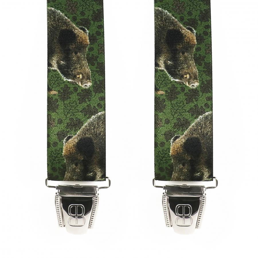 Bretelles BICLIP - Transfert 35mm - 120cm - Sanglier