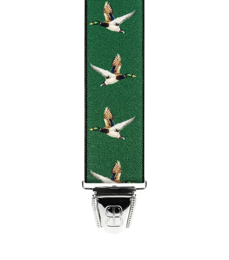 Bretelles 4 Pinces - Transfert 35mm - 120cm - Canards Vert
