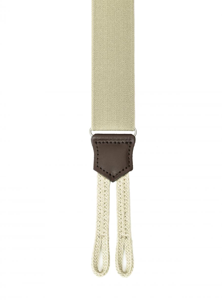 Bretelles pattes tressées - Hercule 35mm - 120cm - Beige