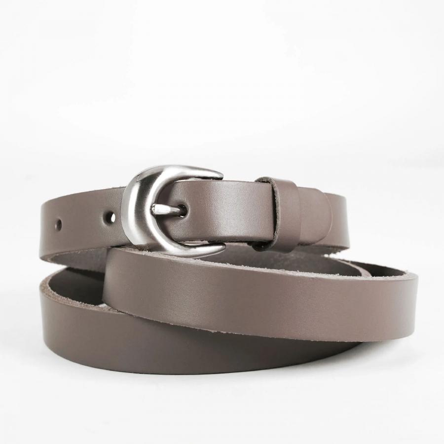 Ceinture Femme cuir - 20mm - Gris