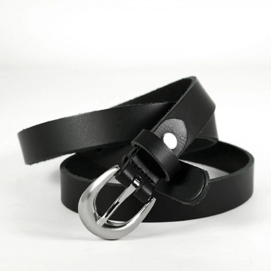 Ceinture Femme cuir - 20mm - Noir