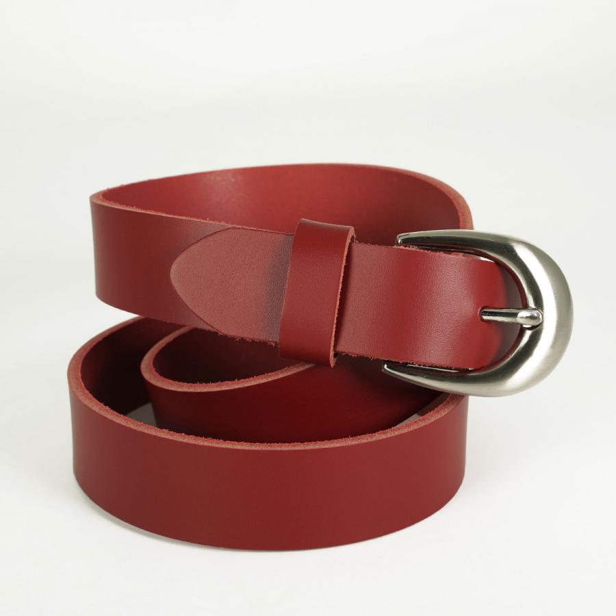 Ceinture Femme cuir - 30mm - Rouge