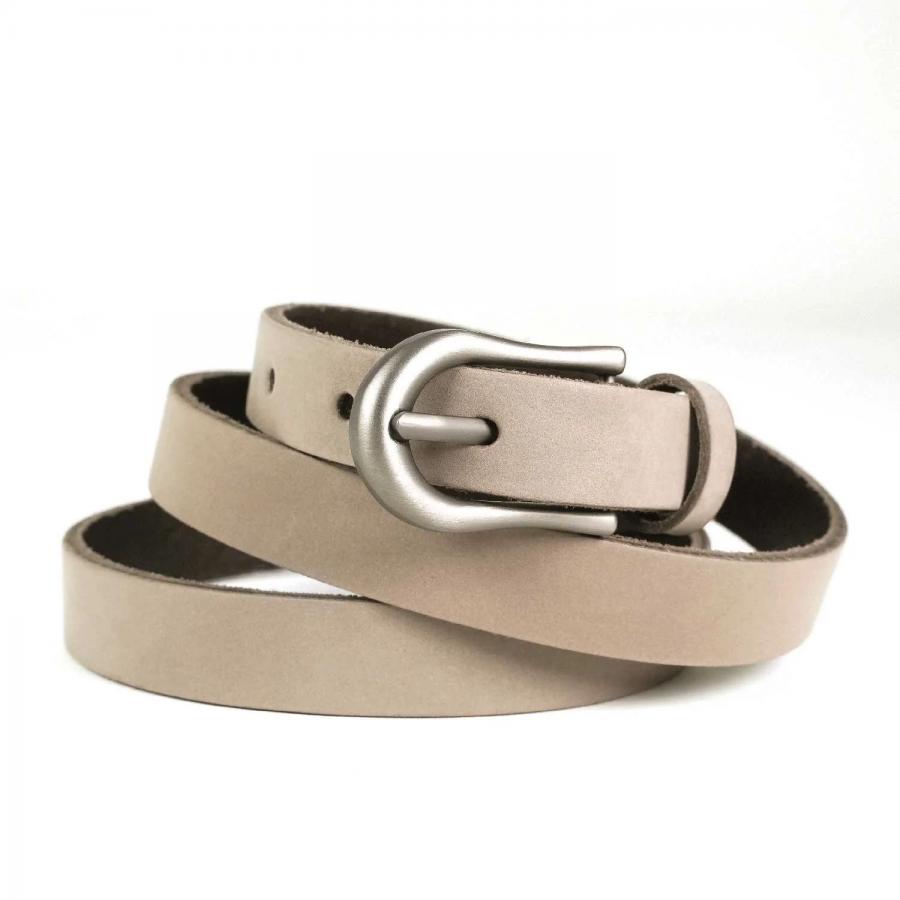 Ceinture Femme cuir - Nubuck 20mm - Beige