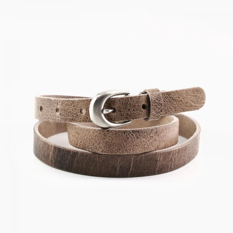Ceinture Femme cuir - Volcano 20mm - Beige